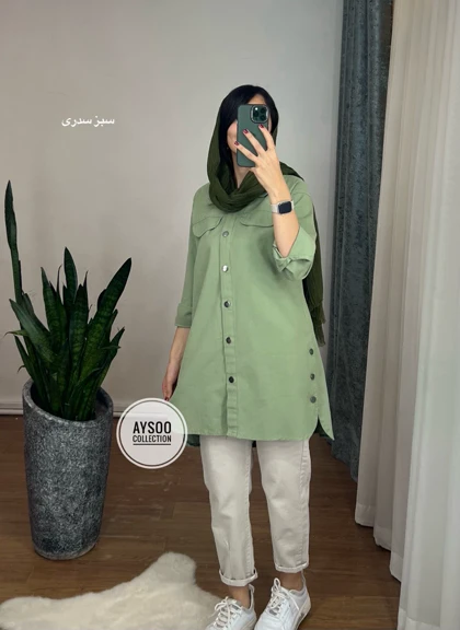 مانتو کتان پانیذ