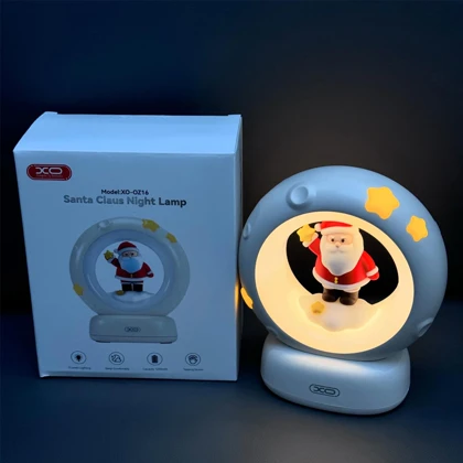 چراغ خواب شارژی ایکس او XO مدل OZ16 طرح بابانوئل و لمسی