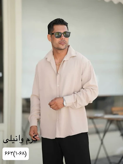پیراهن مردانه تنسل کجراه mc1068
