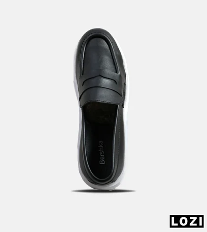کفش کتانی مردانه مشکی BERSHKA مدل 6237