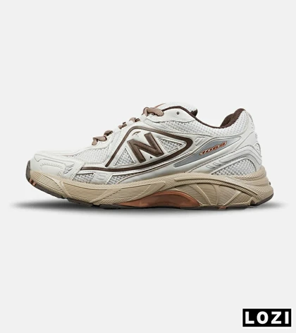 کفش کتانی بزرگ پا سفید کرم قهوه ای NEW BALANCE 1064 V.2 مدل 8661