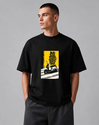 تیشرت باکسی طرح وسپا استایل Urban Street Poster