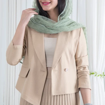 کت و دامن تک دکمه کج راه پلیسه PARAND