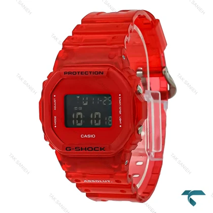 ساعت جی شاک DW5600 دیجیتالی قرمز GShock-8226-U