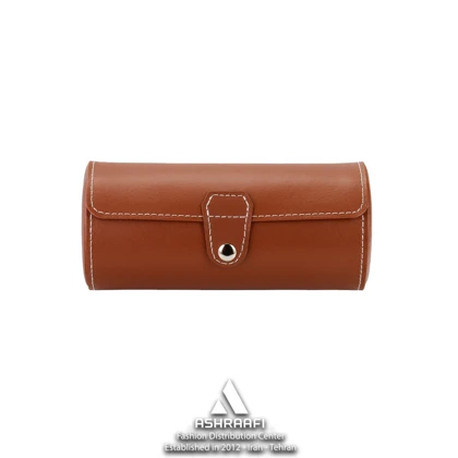 جعبه ساعت 3 عددی Leather Travel Watch Case 3-B