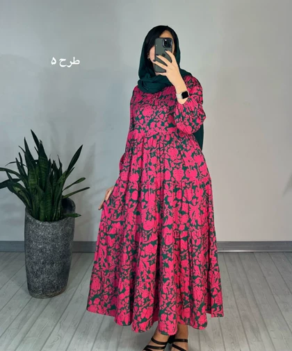 پیراهن طرحدار مزونی43