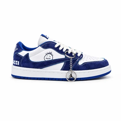 کفش و کتانی مردانه مدل نایک ترویس NIKE TRAVIS رنگ سفید آبی کد 30953