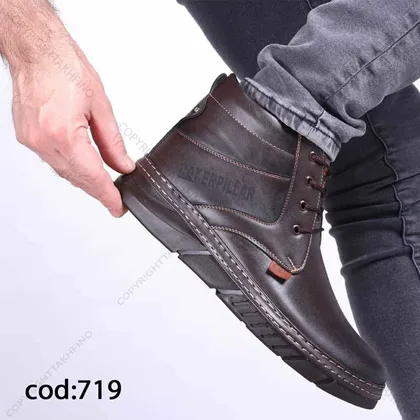 نیم بوت تمام قهوه ای - کد 719(Tb26)