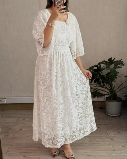 پیراهن مجلسی دانتل ماهرخ