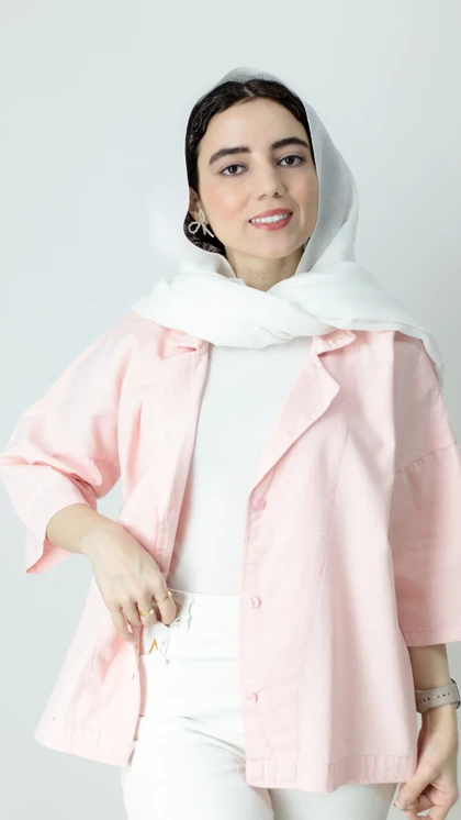 کت کتان باکسی