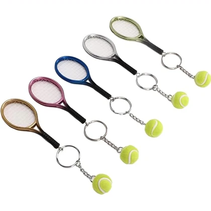 جاکلیدی و آویز کیف Mini Sports Key Chain سه بعدی طرح راکت تنیس