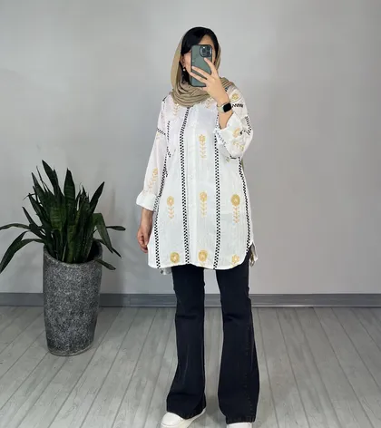 مانتو گلدوزی آزاده