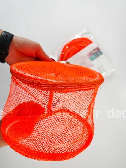 سبد محافظ لباسشویی زیپ‌دار رنگی