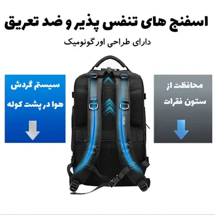 کیف کوله پشتی مسافرتی اورجینال اوزوکو OZUKO 9309L