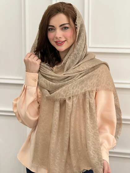 شال نخی حصیری دورریش پلنگی