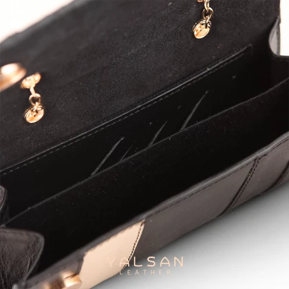 کیف دوشی زنانه چرم یلسان مدل تیکا کد 213-GN