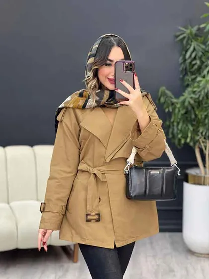 بارانی یقه دوبل شش دکمه