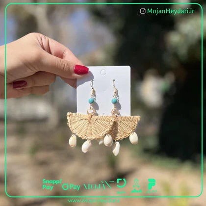 گوشواره حصیری بهار و تابستان کد gh1049