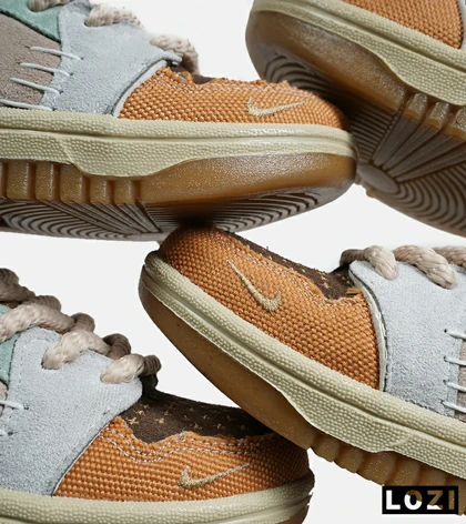کفش کتانی مردانه و زنانه قهوه ای طوسی خردلی NIKE jordan Vodoo