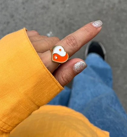 انگشتر قلب یین یانگ