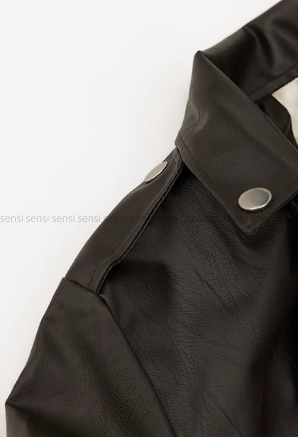 بایکر چرم آستر دار زارا کد1004863