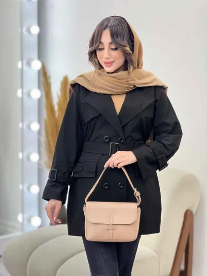 بارانی سرجیب دوبل ژیله دار