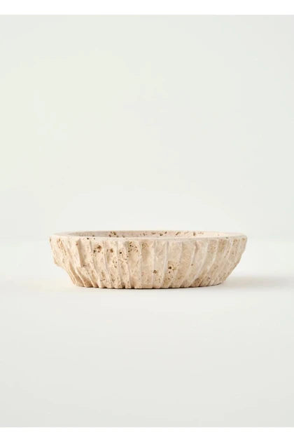 کاسه دکوراتیو Bella Maison مدل Ephesus Traverten - طبیعی