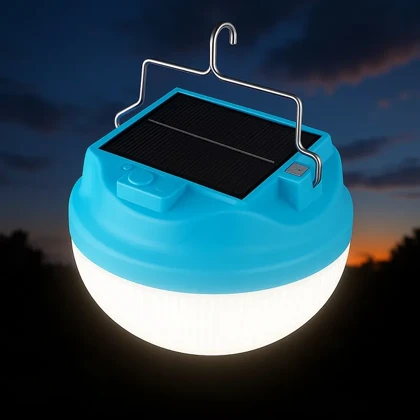 لامپ ال ای دی خورشیدی 150W مدل SOLAR EMERGENCY LED BLUE YY-531