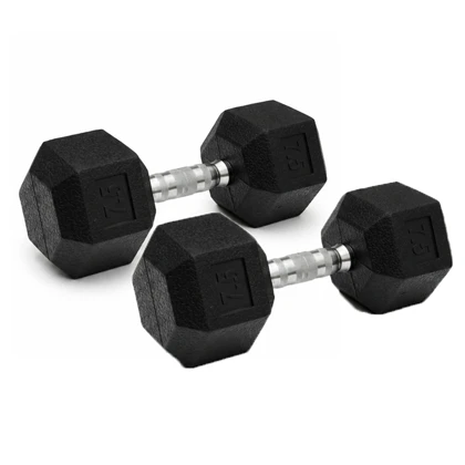دمبل بدنسازی لاین اسپرت مدل Hexagon وزن 7.5 کیلو گرم بسته دو عددی