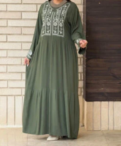 پیراهن مشکی محرمی نخی 6938