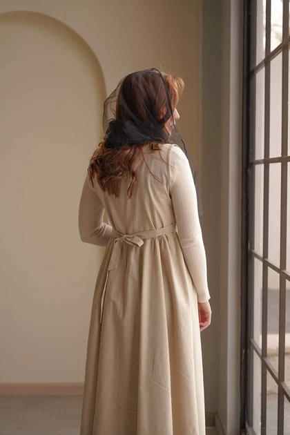 سارافون کلوش بلند لینن مدل سلما