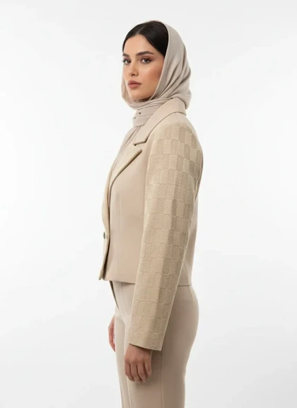 کت و شلوار زنانه لینن بافت راژینا رجحانی rojhani2026