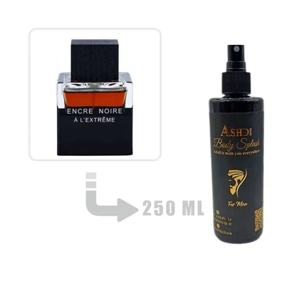 بادی اسپلش عطر ادکلن لالیک انکر نویر ای ال اکستریم مردانه 250 میل lalique Encre Noire A L Extreme for Men 250ml