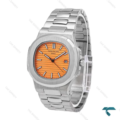ساعت پتک فیلیپ ناتیلوس مردانه استیل صفحه نارنجی Patek-6535-G