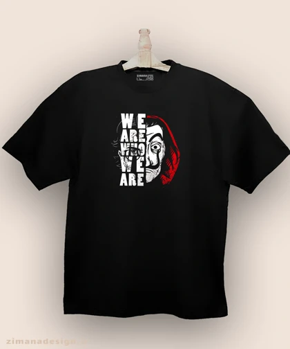 تیشرت لش مردانه و زنانه طرح خانه کاغذی کد 932