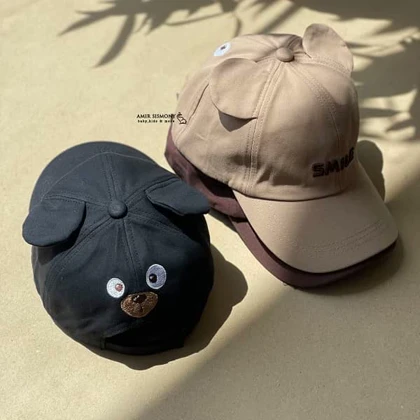 کلاه بیسبالی بچگانه طرح SMILE