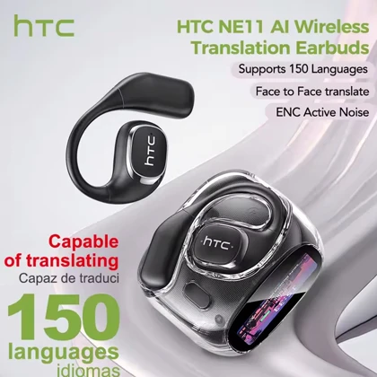 هندزفری بلوتوثی اچ تی سی HTC مدل NE11 با صفحه نمایش لمسی LCD