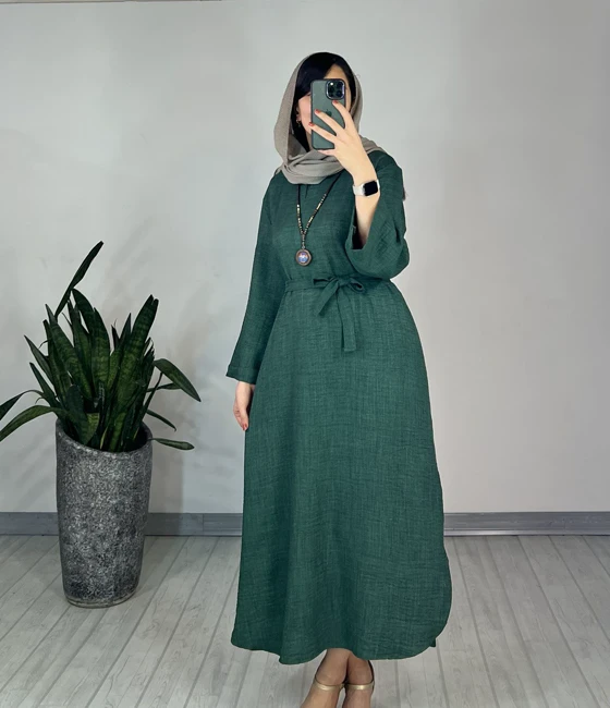 پیراهن مانتویی بلند دلاوا