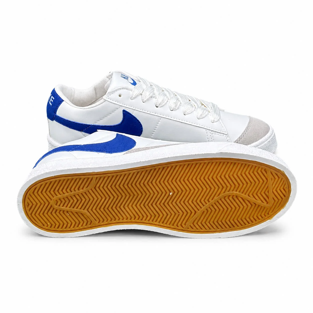 کتانی مردانه مدل رانینگ نایک بلیزر سفید آبی NIKE blazer