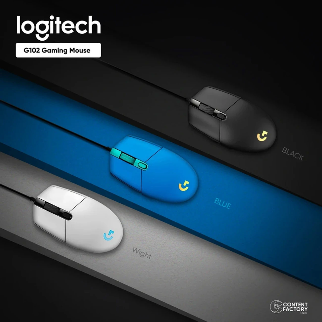 ماوس گیمینگ سیمی لاجیتک LIGHTSYNC مدل G102 با نورپردازی RGB
