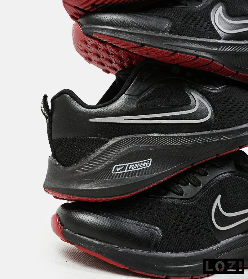 کفش کتانی مردانه و زنانه مشکی قرمز نایک NIKE PEGASUS V10 مدل 2026