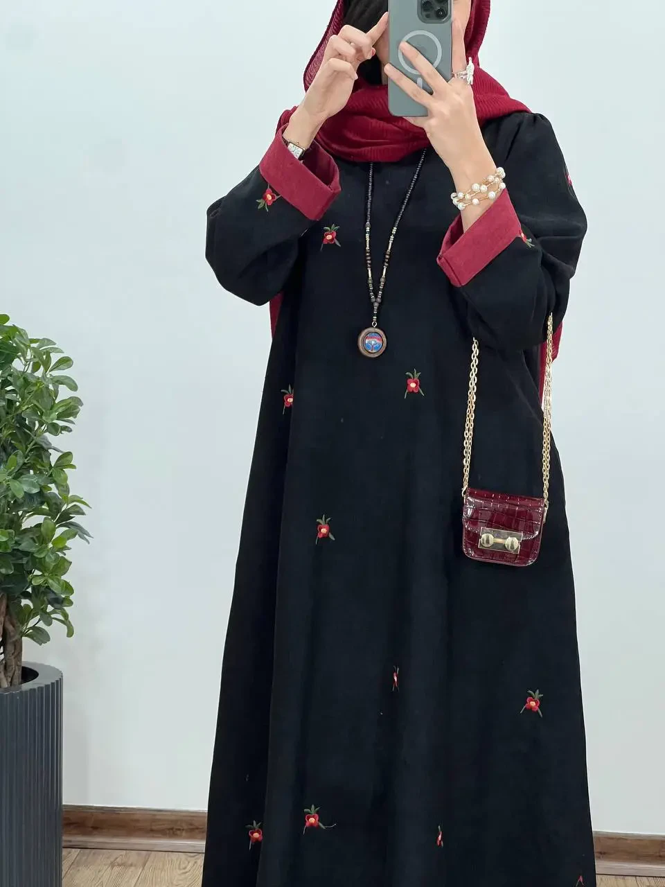 پیراهن مانتویی گلدوزی بهین 1