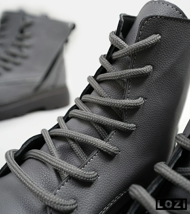 نیم بوت چرمی مردانه طوسی Timberland مدل 5432