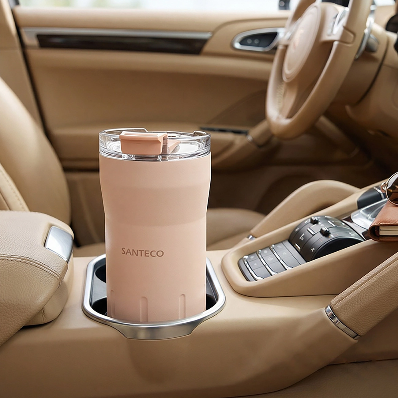 تراول ماگ دوجداره سانتکو SANTECO مدل HE-350-4 ظرفیت 350 میلی لیتر