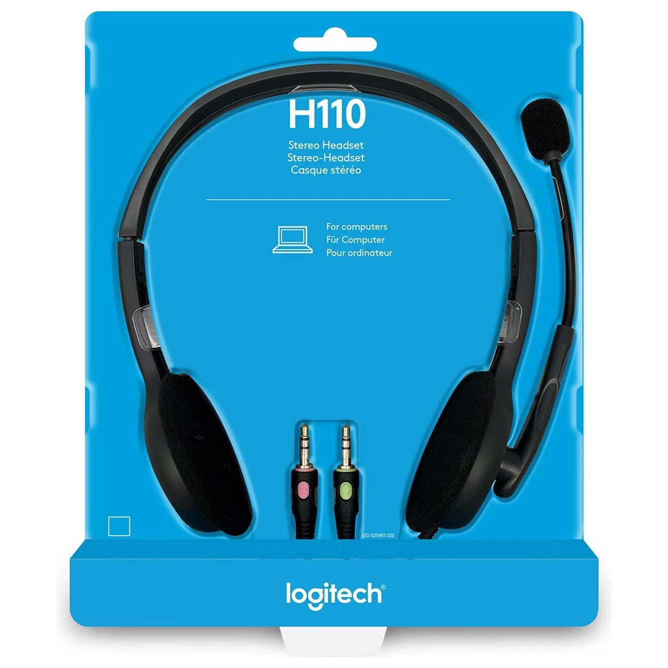هدفون لاجیتک Logitech مدل H110 با میکروفون چرخشی
