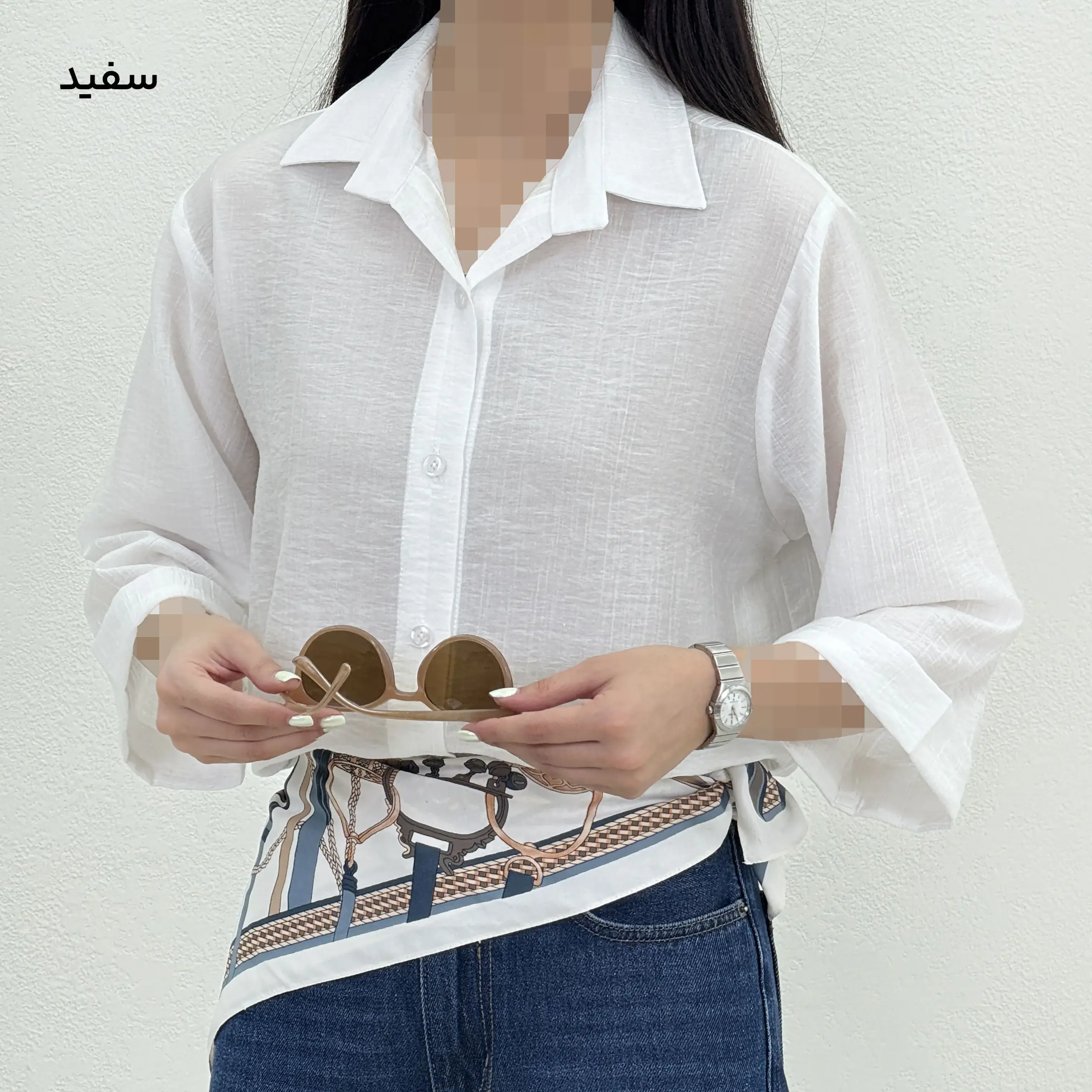 شومیز زنانه شیشه ای باکسی | آی بولک