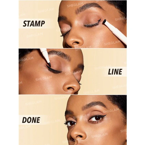 خط چشم و استامپ شیگلم مدل Foxy eye رنگ مشکی