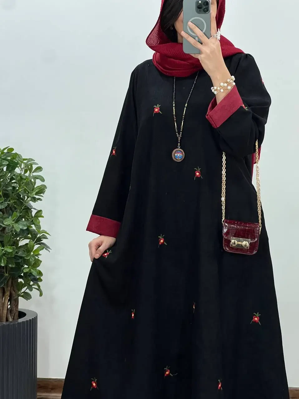 پیراهن مانتویی گلدوزی بهین 1