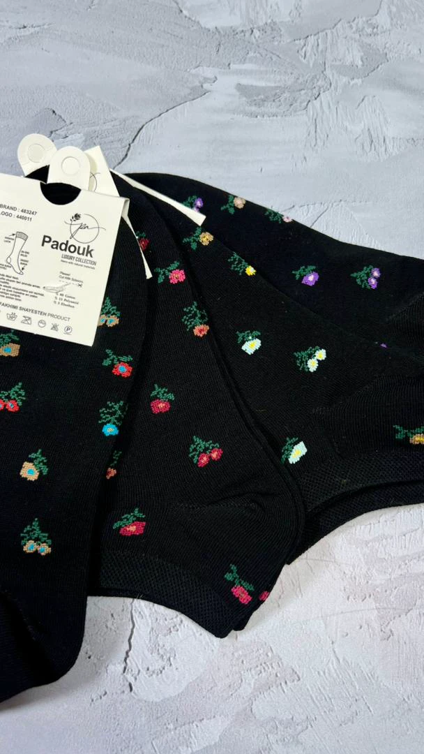 جوراب مچی طرح گل