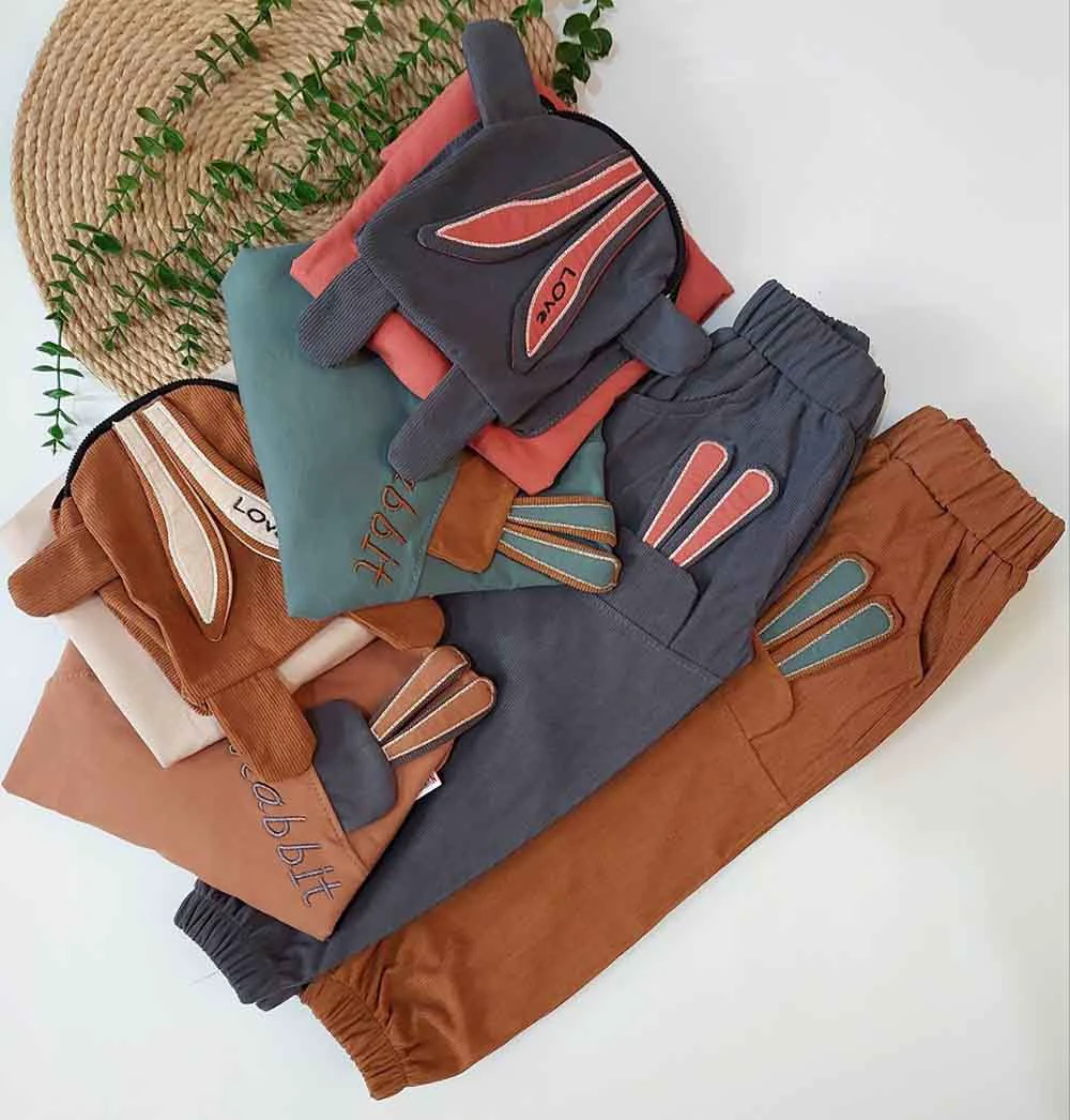 بلوز شلوار بچگانه طرح رابیت